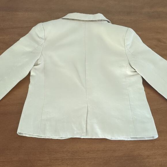 Janie and Jack Spcl Ocat Boys Linen Cotton Blazer Color light khaki boys size 3 - Picture 6 of 7